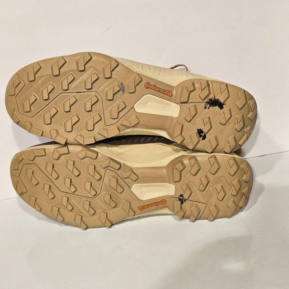 Adidas Terrex Swift R3 Hiking Shoes Mens 13 Beige Orange GZ0359 Low Top Sneaker